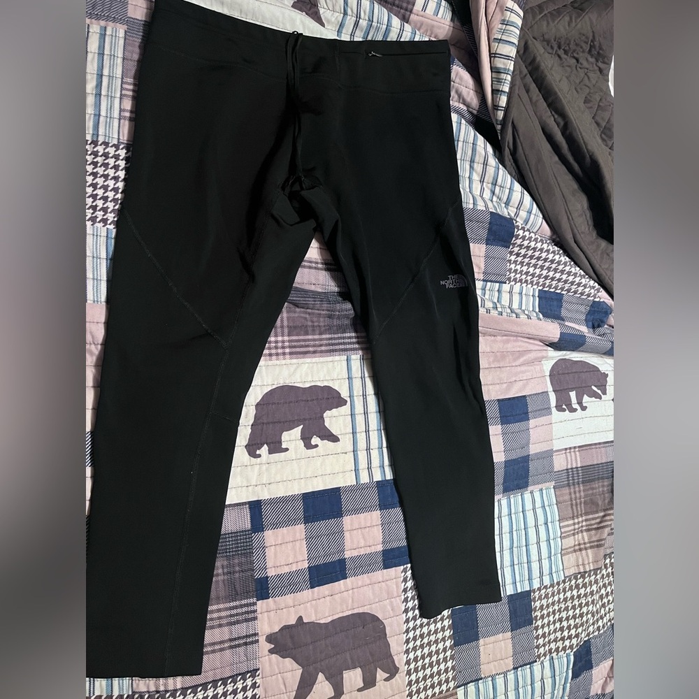 Black fleeced lined North Face Leggings
